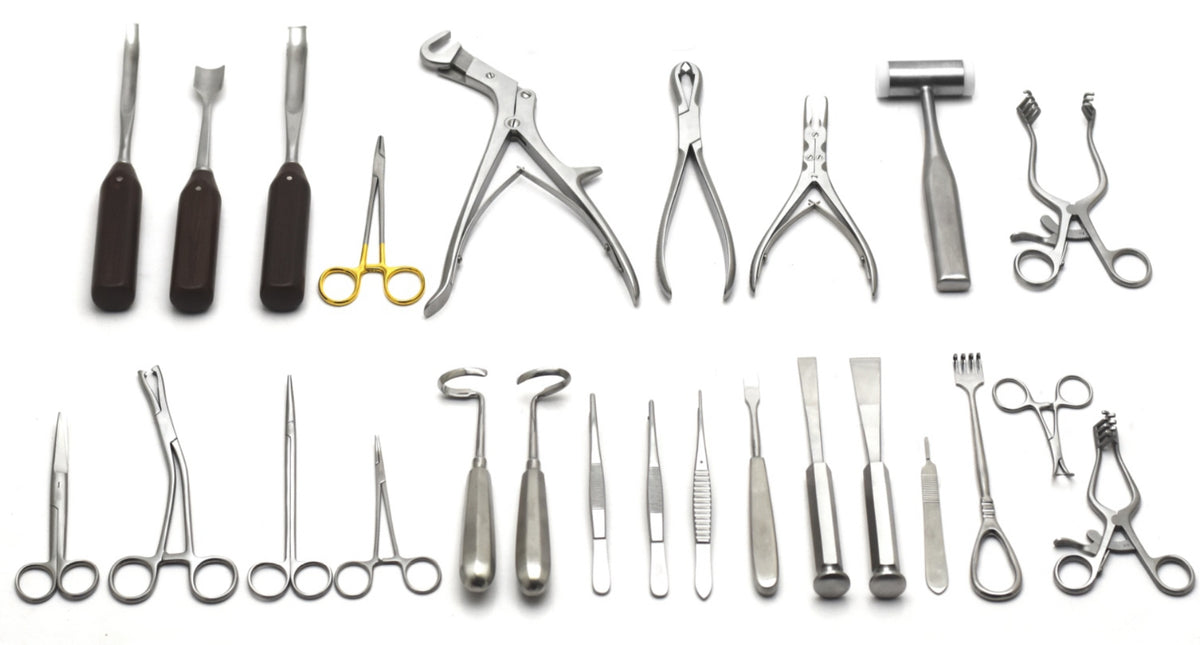 EXTRACTION OF BONE CHIPS FROM RIBS (WALTER SET) - Surgical Instruments